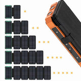 With Four-wire Large Solar Charging Unit Folding Wireless Charger Power Bank